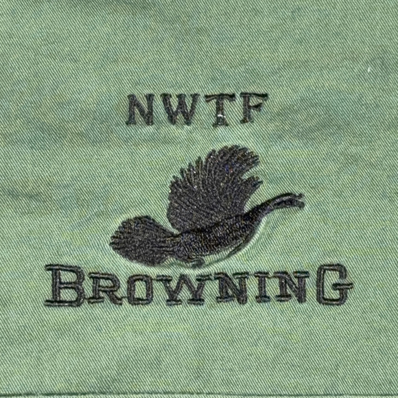 Vintage Browning Shirt Adult EXTRA LARGE Green NWTF Wild Turkey Hunting Y2K - Picture 5 of 11
